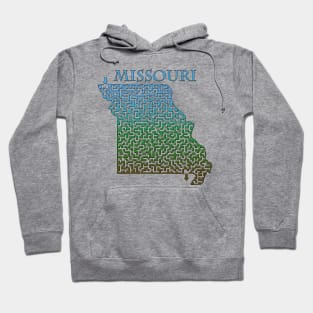 State of Missouri Colorful Maze Hoodie